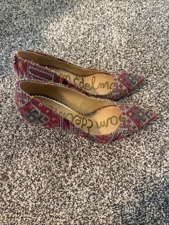 Sam Edelman Shoes - Sam Edelman Multicolor Patterned Pointed-Toe Heels 7.5